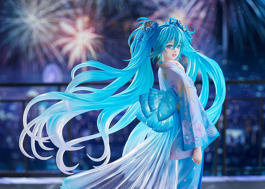 Figurine Hatsune Miku Ver. Music & Fire Works de Vocaloid par Good Smile Company